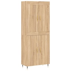 vidaXL Highboard Sonoma-Eiche 69,5x34x180 cm Holzwerkstoff