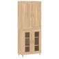 vidaXL Highboard Sonoma-Eiche 69,5x34x180 cm Holzwerkstoff vidaXL Highboard Sonoma-Eiche 69,5x34x180 cm Holzwerkstoff