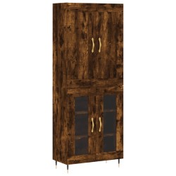 vidaXL Highboard Räuchereiche 69,5x34x180 cm Holzwerkstoff