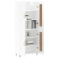 vidaXL Highboard Hochglanz-Weiß 69,5x34x180 cm Holzwerkstoff vidaXL Highboard Hochglanz-Weiß 69,5x34x180 cm Holzwerkstoff