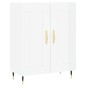 vidaXL Highboard Hochglanz-Weiß 69,5x34x180 cm Holzwerkstoff vidaXL Highboard Hochglanz-Weiß 69,5x34x180 cm Holzwerkstoff