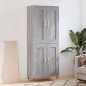 vidaXL Highboard Grau Sonoma 69,5x34x180 cm Holzwerkstoff vidaXL Highboard Grau Sonoma 69,5x34x180 cm Holzwerkstoff