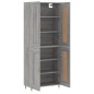 vidaXL Highboard Grau Sonoma 69,5x34x180 cm Holzwerkstoff vidaXL Highboard Grau Sonoma 69,5x34x180 cm Holzwerkstoff