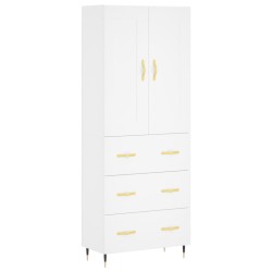vidaXL Highboard Weiß 69,5x34x180 cm Holzwerkstoff