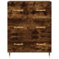 vidaXL Highboard Räuchereiche 69,5x34x180 cm Holzwerkstoff vidaXL Highboard Räuchereiche 69,5x34x180 cm Holzwerkstoff