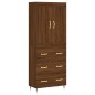 vidaXL Highboard Braun Eichen-Optik 69,5x34x180 cm Holzwerkstoff vidaXL Highboard Braun Eichen-Optik 69,5x34x180 cm Holzwerkstoff