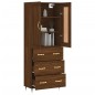 vidaXL Highboard Braun Eichen-Optik 69,5x34x180 cm Holzwerkstoff vidaXL Highboard Braun Eichen-Optik 69,5x34x180 cm Holzwerkstoff