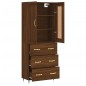 vidaXL Highboard Braun Eichen-Optik 69,5x34x180 cm Holzwerkstoff vidaXL Highboard Braun Eichen-Optik 69,5x34x180 cm Holzwerkstoff