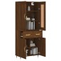 vidaXL Highboard Braun Eichen-Optik 69,5x34x180 cm Holzwerkstoff vidaXL Highboard Braun Eichen-Optik 69,5x34x180 cm Holzwerkstoff