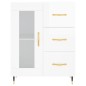 vidaXL Highboard Hochglanz-Weiß 69,5x34x180 cm Holzwerkstoff vidaXL Highboard Hochglanz-Weiß 69,5x34x180 cm Holzwerkstoff