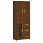vidaXL Highboard Braun Eichen-Optik 69,5x34x180 cm Holzwerkstoff vidaXL Highboard Braun Eichen-Optik 69,5x34x180 cm Holzwerkstoff