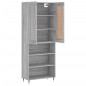vidaXL Highboard Grau Sonoma 69,5x34x180 cm Holzwerkstoff vidaXL Highboard Grau Sonoma 69,5x34x180 cm Holzwerkstoff