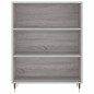 vidaXL Highboard Grau Sonoma 69,5x34x180 cm Holzwerkstoff vidaXL Highboard Grau Sonoma 69,5x34x180 cm Holzwerkstoff