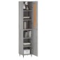 vidaXL Highboard Grau Sonoma 34,5x34x180 cm Holzwerkstoff vidaXL Highboard Grau Sonoma 34,5x34x180 cm Holzwerkstoff