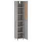 vidaXL Highboard Grau Sonoma 34,5x34x180 cm Holzwerkstoff vidaXL Highboard Grau Sonoma 34,5x34x180 cm Holzwerkstoff