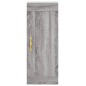 vidaXL Highboard Grau Sonoma 34,5x34x180 cm Holzwerkstoff vidaXL Highboard Grau Sonoma 34,5x34x180 cm Holzwerkstoff