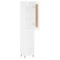 vidaXL Highboard Hochglanz-Weiß 34,5x34x180 cm Holzwerkstoff vidaXL Highboard Hochglanz-Weiß 34,5x34x180 cm Holzwerkstoff