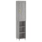 vidaXL Highboard Grau Sonoma 34,5x34x180 cm Holzwerkstoff vidaXL Highboard Grau Sonoma 34,5x34x180 cm Holzwerkstoff