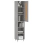 vidaXL Highboard Grau Sonoma 34,5x34x180 cm Holzwerkstoff vidaXL Highboard Grau Sonoma 34,5x34x180 cm Holzwerkstoff