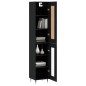 vidaXL Highboard Schwarz 34,5x34x180 cm Holzwerkstoff vidaXL Highboard Schwarz 34,5x34x180 cm Holzwerkstoff