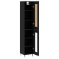 vidaXL Highboard Schwarz 34,5x34x180 cm Holzwerkstoff vidaXL Highboard Schwarz 34,5x34x180 cm Holzwerkstoff