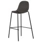 Barhocker 6 Stk. Dunkelgrau Stoff Barhocker 6 Stk. Dunkelgrau Stoff