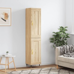 vidaXL Highboard Sonoma-Eiche 34,5x34x180 cm Holzwerkstoff