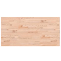 vidaXL Tischplatte 100x50x2,5 cm Rechteckig Massivholz Buche