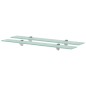 Schwebende Regale 2 Stk. Glas 70x10 cm 8 mm Schwebende Regale 2 Stk. Glas 70x10 cm 8 mm