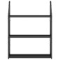 vidaXL Wandregal 3 Fächer Schwarz 60x21x78,5 cm Holzwerkstoff vidaXL Wandregal 3 Fächer Schwarz 60x21x78,5 cm Holzwerkstoff