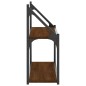 vidaXL Wandregal 2 Fächer Braun Eichen-Optik 80x21x51 cm Holzwerkstoff vidaXL Wandregal 2 Fächer Braun Eichen-Optik 80x21x51 cm Holzwerkstoff