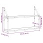 vidaXL Wandregal 2 Fächer Braun Eichen-Optik 80x21x51 cm Holzwerkstoff vidaXL Wandregal 2 Fächer Braun Eichen-Optik 80x21x51 cm Holzwerkstoff