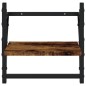 vidaXL Wandregale mit Stangen 2 Stk. Räuchereiche 30x25x30 cm vidaXL Wandregale mit Stangen 2 Stk. Räuchereiche 30x25x30 cm