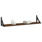 vidaXL Wandregale 2 Stk. Braun Eichen-Optik 80x15x15,5cm Holzwerkstoff vidaXL Wandregale 2 Stk. Braun Eichen-Optik 80x15x15,5cm Holzwerkstoff