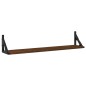 vidaXL Wandregale 2 Stk. Braun Eichen-Optik 80x15x15,5cm Holzwerkstoff vidaXL Wandregale 2 Stk. Braun Eichen-Optik 80x15x15,5cm Holzwerkstoff