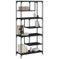 vidaXL Bücherregal Schwarz 81x36x176 cm Holzwerkstoff vidaXL Bücherregal Schwarz 81x36x176 cm Holzwerkstoff