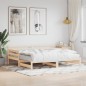 vidaXL Tagesbett Ausziehbar Weiß 80x200 cm Massivholz Kiefer vidaXL Tagesbett Ausziehbar Weiß 80x200 cm Massivholz Kiefer
