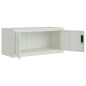 vidaXL Aktenschrank Hellgrau 90x40x145 cm Stahl vidaXL Aktenschrank Hellgrau 90x40x145 cm Stahl