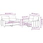 vidaXL 2-tlg. Sofagarnitur mit Kissen Taupe Stoff vidaXL 2-tlg. Sofagarnitur mit Kissen Taupe Stoff