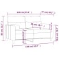 vidaXL 2-Sitzer-Sofa mit Zierkissen Dunkelgrau 140 cm Stoff vidaXL 2-Sitzer-Sofa mit Zierkissen Dunkelgrau 140 cm Stoff