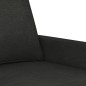 vidaXL 3-tlg. Sofagarnitur mit Kissen Schwarz Stoff vidaXL 3-tlg. Sofagarnitur mit Kissen Schwarz Stoff