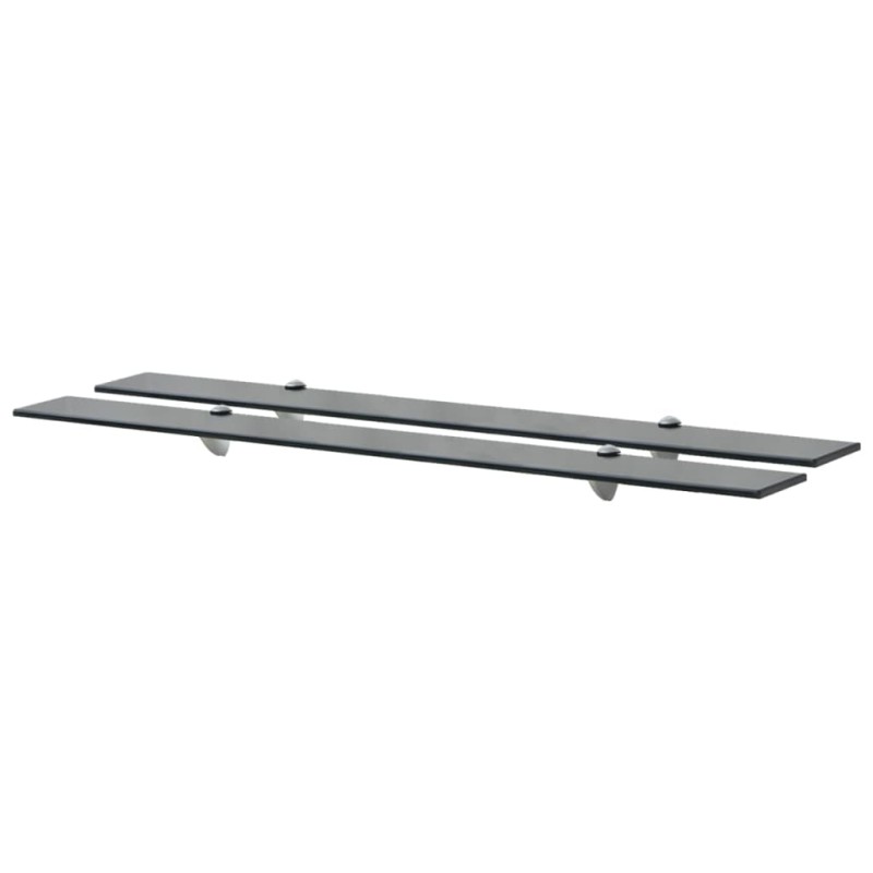 Schwebende Regale 2 Stk. Glas 100x10 cm 8 mm Schwebende Regale 2 Stk. Glas 100x10 cm 8 mm