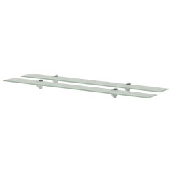 Schwebende Regale 2 Stk. Glas 100x20 cm 8 mm