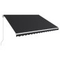 vidaXL Einziehbare Markise Handbetrieben 400 x 300 cm Anthrazit vidaXL Einziehbare Markise Handbetrieben 400 x 300 cm Anthrazit