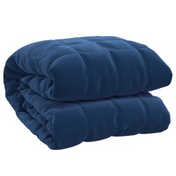 vidaXL Gewichtsdecke Blau 140x200 cm 6 kg Stoff