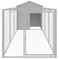 vidaXL Hundehütte mit Dach Hellgrau 117x405x123 cm Verzinkter Stahl vidaXL Hundehütte mit Dach Hellgrau 117x405x123 cm Verzinkter Stahl