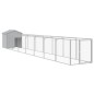 vidaXL Hundehütte mit Dach Hellgrau 117x813x123 cm Verzinkter Stahl vidaXL Hundehütte mit Dach Hellgrau 117x813x123 cm Verzinkter Stahl