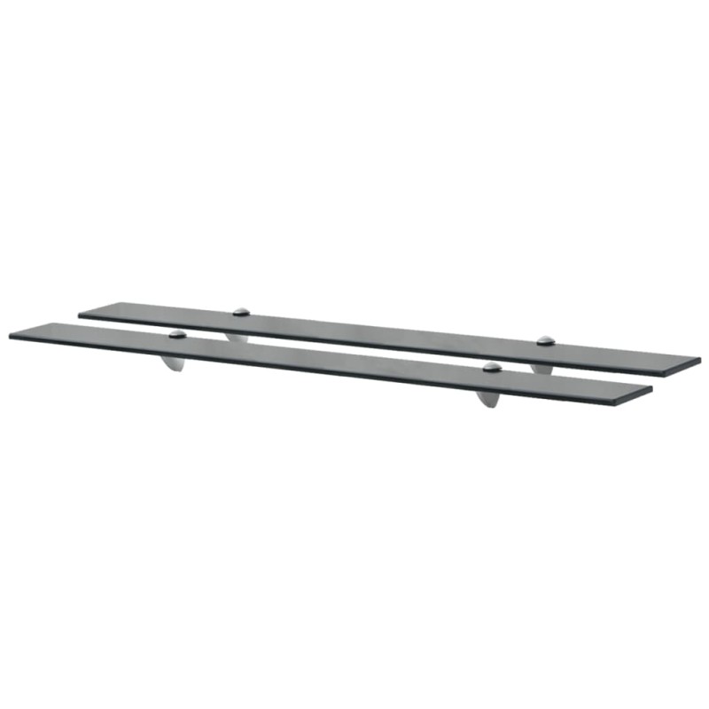 Schwebende Regale 2 Stk. Glas 100x20 cm 8 mm Schwebende Regale 2 Stk. Glas 100x20 cm 8 mm