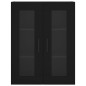 Highboard Schwarz 69,5x34x180 cm Holzwerkstoff Highboard Schwarz 69,5x34x180 cm Holzwerkstoff