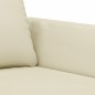 vidaXL 3-tlg. Sofagarnitur mit Kissen Creme Kunstleder vidaXL 3-tlg. Sofagarnitur mit Kissen Creme Kunstleder